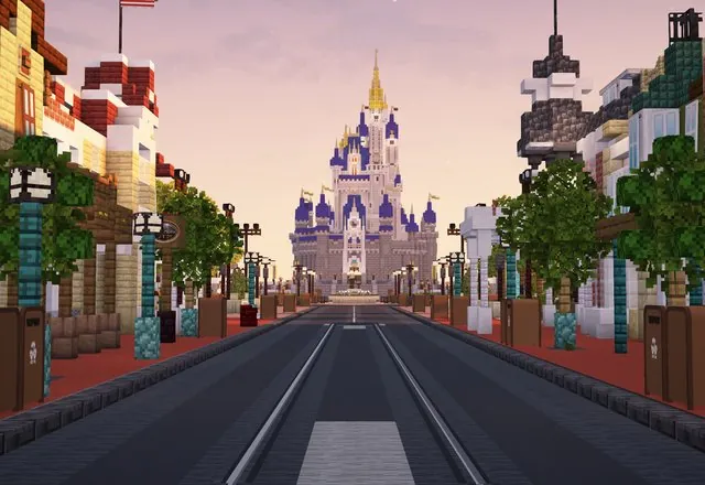 Main Street U.S.A. looking toward Cinderella Castle