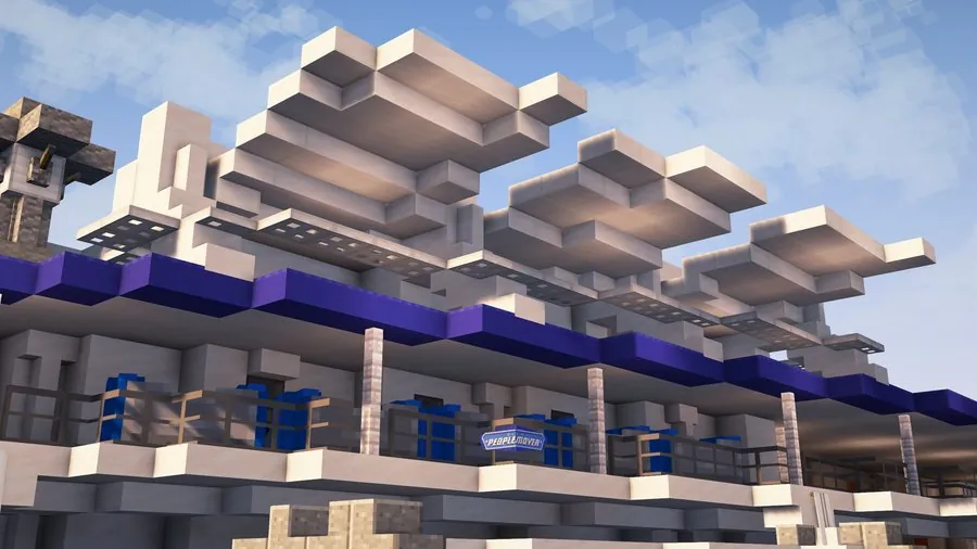 Tomorrowland Transit Authority PeopleMover track detail